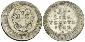 Venezia, da 1 lira e mezza 1802 A, Vienna