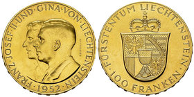Liechtenstein, AV 100 Franken 1952