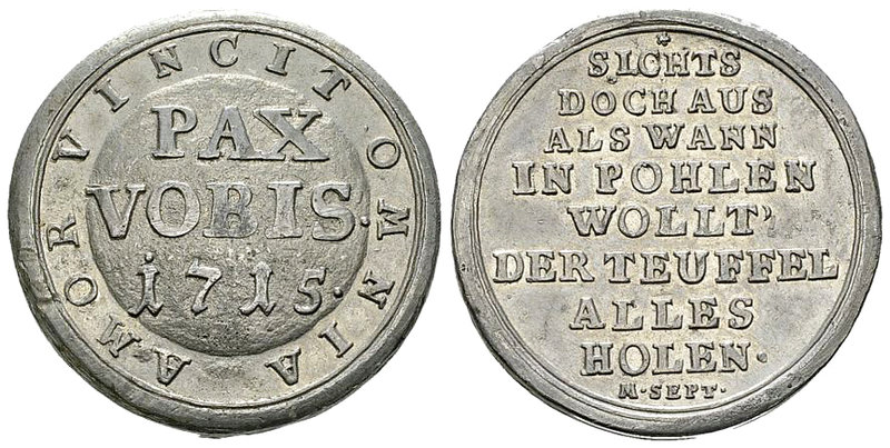 Polen, Zinnabschlag der Medaille 1715 

Polen. Zinnabschlag der Medaille auf d...