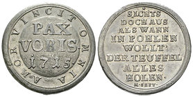 Polen, Zinnabschlag der Medaille 1715