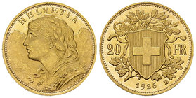 Schweiz, AV 20 Franken 1926, selten