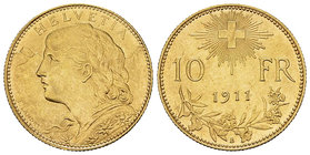 Schweiz, AV 10 Franken 1911, Vreneli