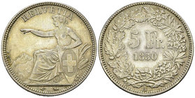 Schweiz, AR 5 Franken 1850 A
