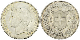 Schweiz, AR 5 Franken 1889 B