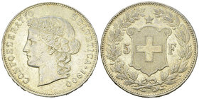 Schweiz, AR 5 Franken 1900 B