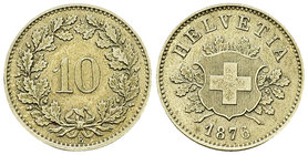 Schweiz, BI 10 Rappen 1876 B