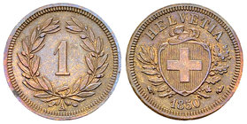 Schweiz, AE 1 Rappen 1850 A