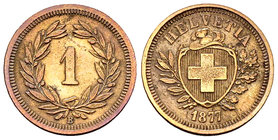 Schweiz, AE 1 Rappen 1877 B