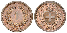 Schweiz, AE 1 Rappen 1897 B