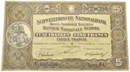 Schweiz, 5 Franken vom 1. Januar 1919