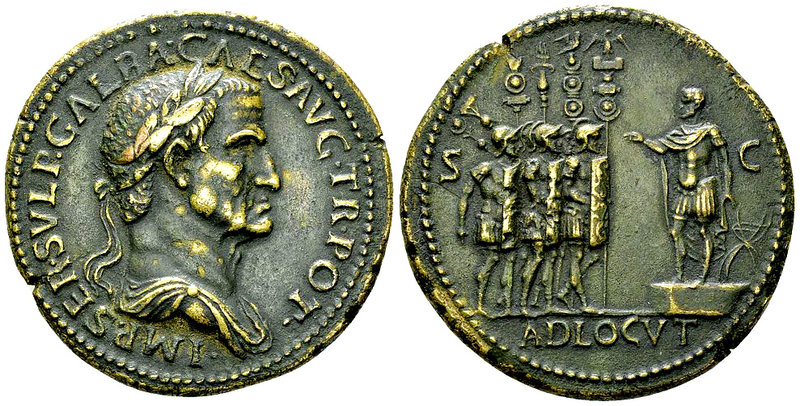 Galba AE Sestertius, after Giovanni Cavino 

"Paduan". Galba, after Giovanni C...