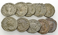 Lot of 10 Roman imperial AE antoniniani