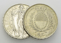 Schweiz, Lot von 2 AR 5 Franken 1934, Tir fédéral Fribourg