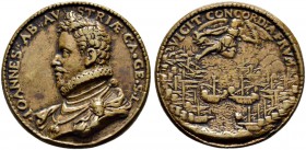 SPANISH MONARCHY OF THE HOLY ROMAN EMPIRE 
 medal nd (1574ce) Ae 14.7g Arm III:282 RRR vf+ This extremely rare medal was cast during the reign of Phi...