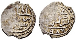 OTTOMAN TUNIS 
 Murad III (982-1003ah / 1574-1595ce) 
 akçe 986ah (1569ce) AR 0.63g cf.A-1336.1 RR -vf, weakness