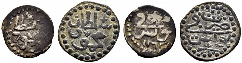 OTTOMAN TUNIS 
 Mahmud I (1143-1171 / 1730-1754ce) 
 Two small, seemingly elus...