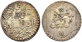 OTTOMAN TUNIS 
 Selim III (1203-1222ah / 1789-1807ce) 
 4 kharub 1217ah (1802ce) Bi 3.74g KM 74 RR vf