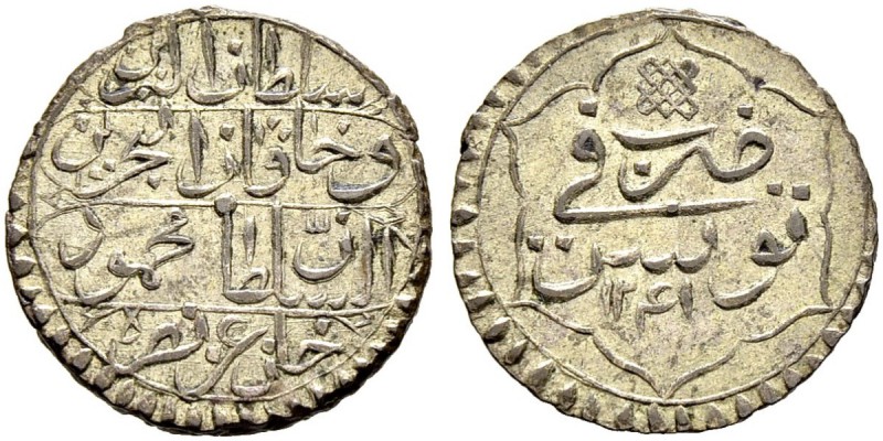 OTTOMAN TUNIS 
 Mahmud II (1223-1255ah / 1808-1839ce) 
 4 kharub 1241ah (1825c...