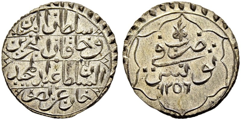 OTTOMAN TUNIS 
 Abdul Mejid (1255-1277ah / 1839-1861ce) 
 4 kharub 1256ah (184...