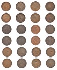 OTTOMAN TUNIS 
 Abdul Mejid (1255-1277ah / 1839-1861ce) 
 Lot of 18 coins: kharub, Ae mostly f-vf or better a. 1263ah KM 104.2 vf
 b. 1264ah (2 coi...