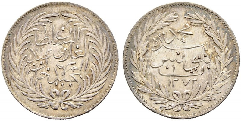 OTTOMAN TUNIS 
 Abdul Mejid (1255-1277ah / 1839-1861ce) 
 riyal 1273ah (1856ce...