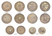 OTTOMAN TUNIS 
 Abdul Aziz (1277-1293ah / 1861-1876ce) 
 Patterns (Heaton Mint) 
 Lot of 7 coins: different denominations, AR, Fen 430f, mostly vf ...