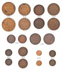 OTTOMAN TUNIS 
 Abdul Aziz (1277-1293ah / 1861-1876ce) 
 Patterns (Heaton Mint) 
 Lot of 17 minor copper coins: different denominations and dates, ...