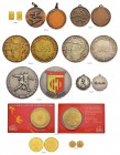 REPUBLIC OF TUNISIA 
 Medals 
 Lot of 10 medals dealing with various kinds of sports: a. Olympic ingot in the form of a “stamp”, dated 30 August 196...
