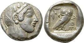 ATTICA. Athens. Tetradrachm (Circa 470-465 BC). Transitional issue.