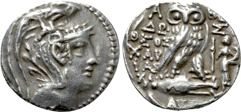 ATTICA. Athens. Tetradrachm (99/8 BC). New Style Coinage. Dositheos, Charias and...