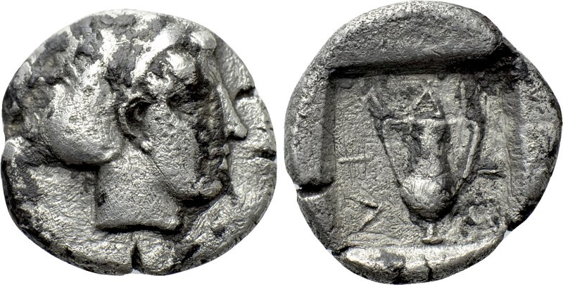 TROAS. Larisa-Ptolemais. Triobol (400-300 BC). 

Obv: Head of Nymph right.
Re...