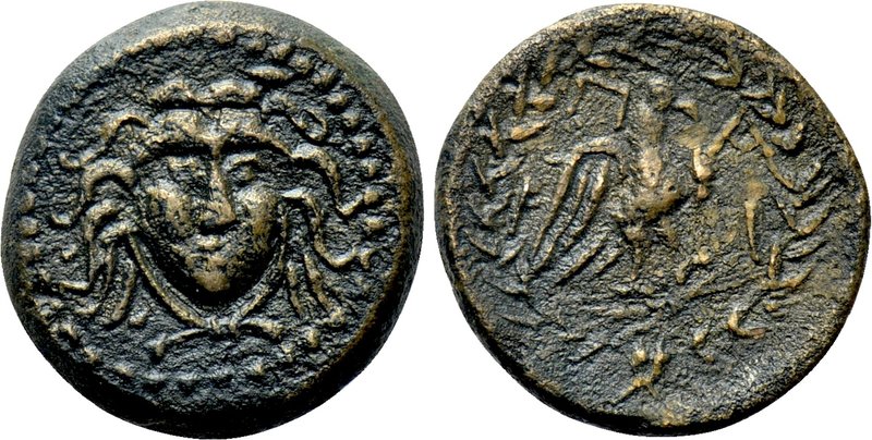 MYSIA. Parion. Ae (Circa 2nd-1st centuries BC). 

Obv: Facing gorgoneion; c/m:...
