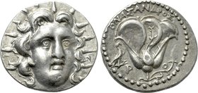CARIA. Rhodes. Didrachm (Circa 205-190 BC).
