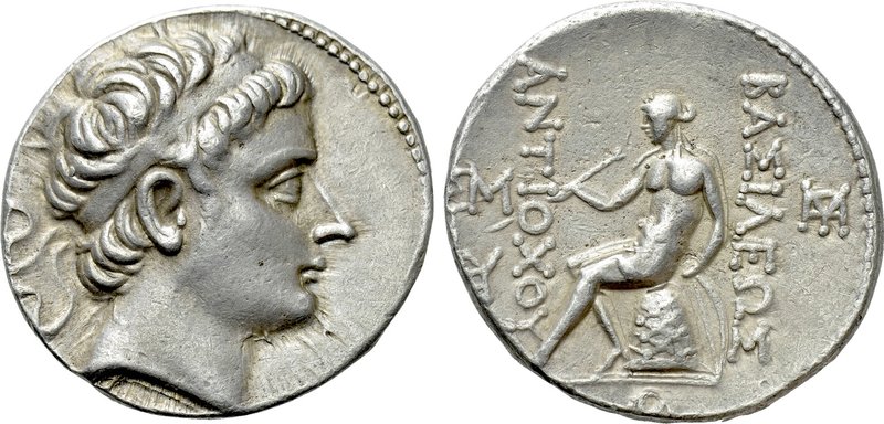 SELEUKID KINGDOM. Antiochos III 'the Great' (222-187 BC). Tetradrachm. Seleukeia...