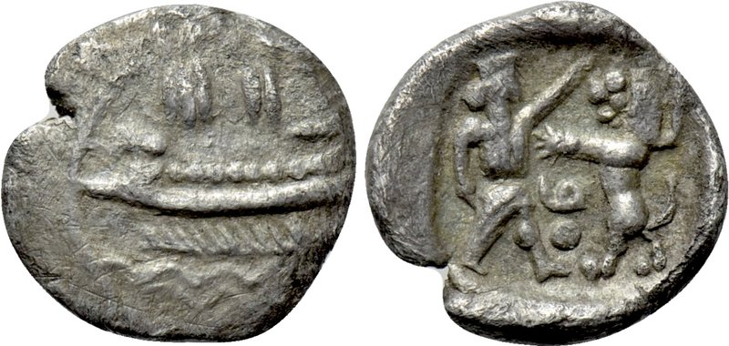 PHOENICIA. Sidon. Straton I (Circa 365-352 BC). 1/16 Shekel. 

Obv: Phoenician...