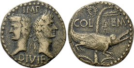 GAUL. Nemausus. Augustus with Agrippa (27 BC-14 AD). As.