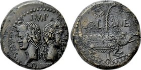 GAUL. Nemausus. Augustus, with Agrippa (27 BC-AD 14). Ae.