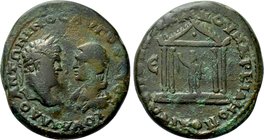 MOESIA INFERIOR. Marcianopolis. Caracalla with Julia Domna (198-217). Ae Pentassarion.