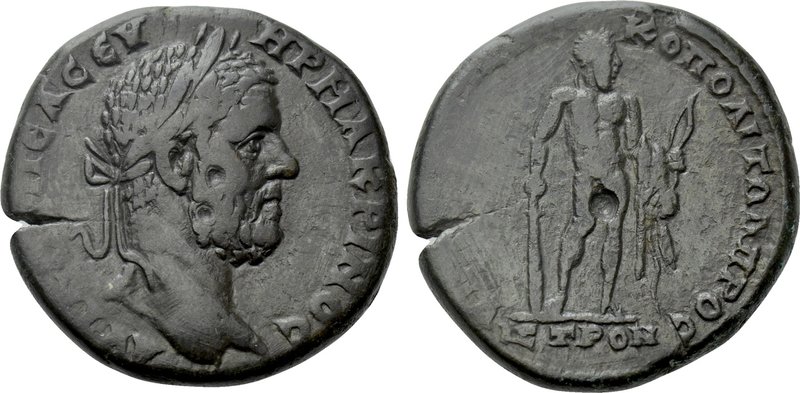 MOESIA INFERIOR. Nicopolis ad Istrum. Macrinus (217-218). Ae. 

Obv: AVT K M O...