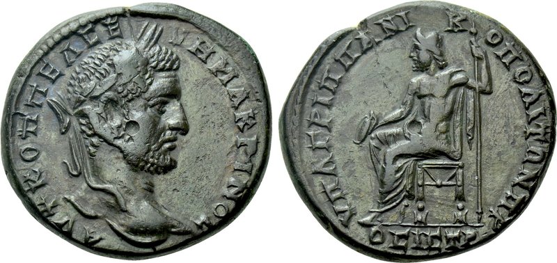 MOESIA INFERIOR. Nicopolis ad Istrum. Macrinus (217-218). Ae. Marcus Claudius Ag...