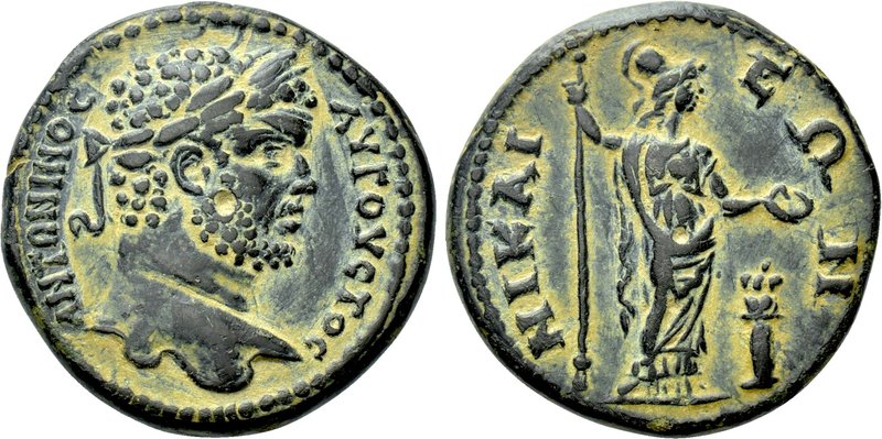 BITHYNIA. Nicaea. Caracalla (198-217). Ae.

Obv: ANTΩNINOC AVΓOVCTOC.
Laureat...