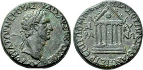 GALATIA. Ancyra. Nerva (96-98). Ae. T. Pomponius Bassus, Presbeues Antistrategos.