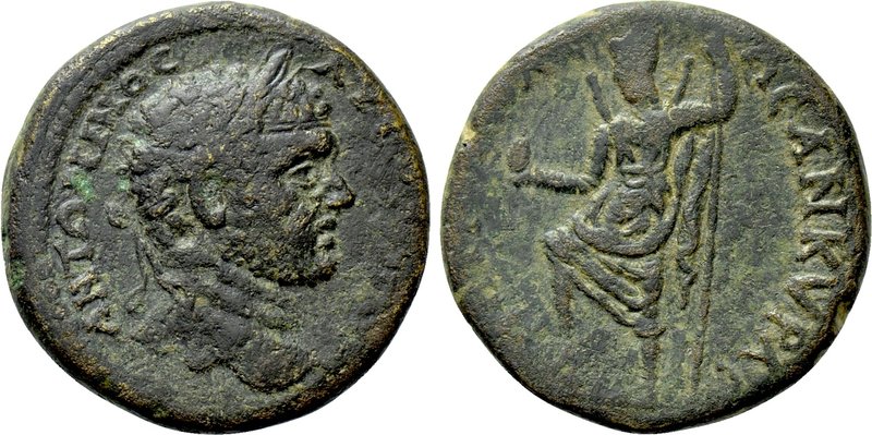 GALATIA. Ancyra. Caracalla (198-217). Ae. 

Obv: ANTΩNINOC AVΓOVCTOC. 
Laurea...