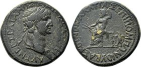 GALATIA. Koinon of Galatia. Trajan (98-117). Ae. Titus Pomponius Bassus, Presbytes.