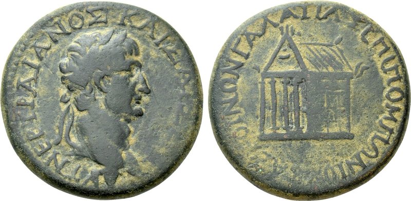 GALATIA. Koinon of Galatia. Trajan (98-117). Ae. Titus Pomponius Bassus, presbyt...