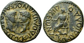LYCAONIA. Laodicea Catacecaumene (as Claudiolaodicea Combusta). Titus and Domitian (Caesares, 69-79 and 69-81, respectively). Ae.
