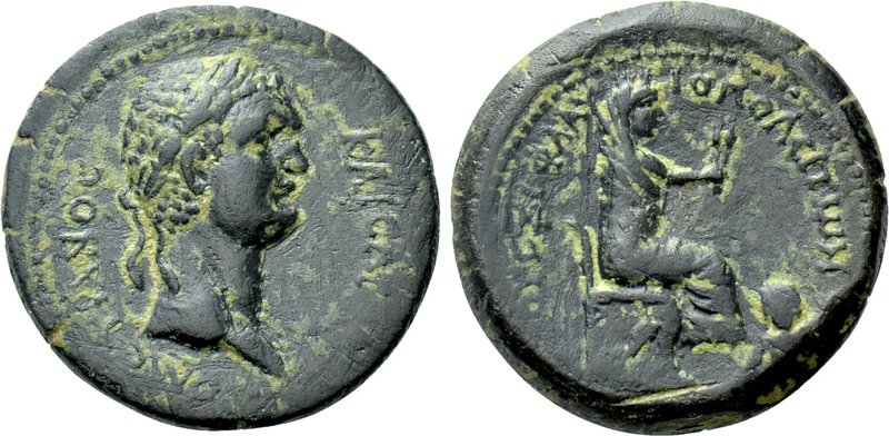 CILICIA. Flaviopolis. Domitian (81-96). Ae. 

Obv: ΔΟΜETIANOC KAICAΡ. 
Laurea...