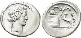 C. VIBIUS VARUS. Denarius (42 BC). Rome.