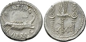 MARK ANTONY (86/2-30 BC). Legionary Denarius (31/32 BC). Mint traveling with Marc Antony (Patrae?).