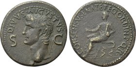DIVUS AUGUSTUS (Died 14). Dupondius. Rome. Struck under Caligula.